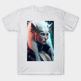 Cyberpunk Wolf Hacker T-Shirt